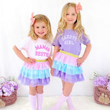 Mama's Bestie Bubblegum Short Sleeve T-Shirt - Ballet