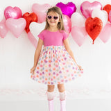 Candy Hearts Valentine's Day Tulle Bow Headband