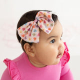 Candy Hearts Valentine's Day Tulle Bow Baby Headband