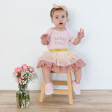 Mama's Bestie Short Sleeve Bodysuit - Ballet