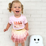 Fall Vibes Short Sleeve T-Shirt - Ballet