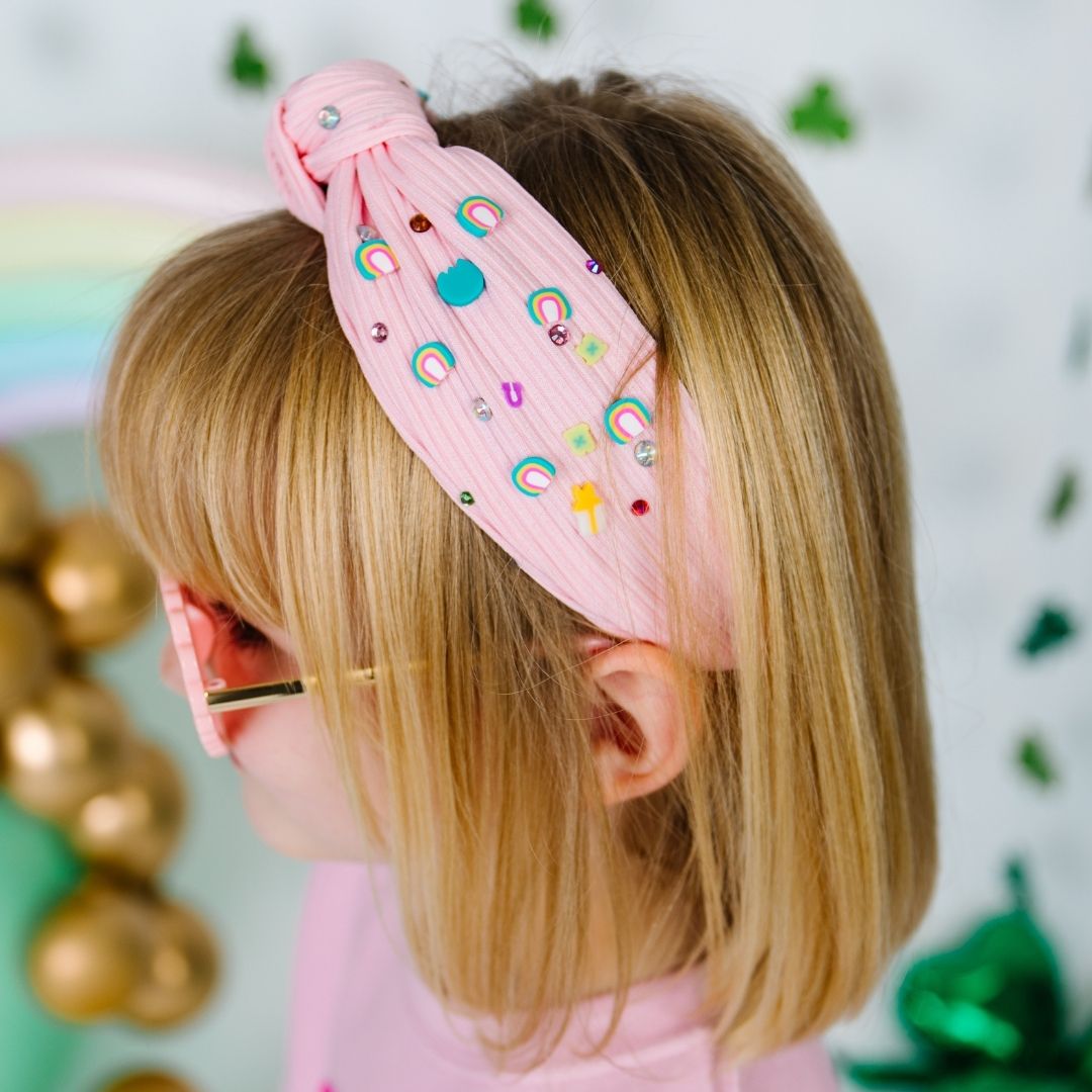 WOVEN TWIST HEADBAND LUCKY CHARMS