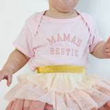 Mama's Bestie Short Sleeve Bodysuit - Ballet