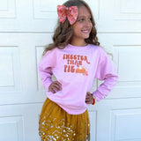 Pumpkin Daisy Blush Tulle Bow Clip