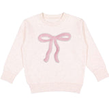 Coquette Bow Patch Sweatshirt - Natural