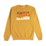 Pumpkin Spice Season Adult Sweatshirt - Mustard