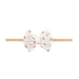 Coquette Rose Tulle Bow Baby Headband