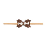 Game Day Glitter Bow Baby Headband