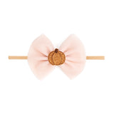 Pumpkin Tulle Bow Baby Headband