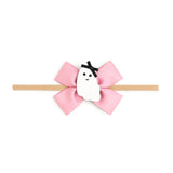 Sweet Ghost Halloween Grosgrain Bow Baby Headband