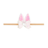 Shaker Easter Bunny Ear Bow Baby Headband
