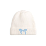 Blue Bow Patch Beanie