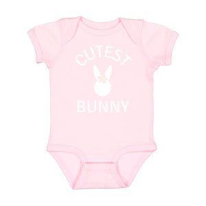 Cutest Bunny Easter Short Sleeve Bodysuit - Ballet