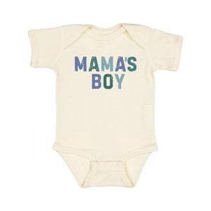 Mama's Boy Multi Short Sleeve Bodysuit - Natural