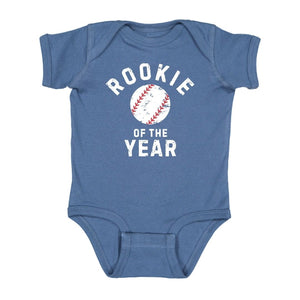 Rookie of the Year Short Sleeve Bodysuit - Indigo