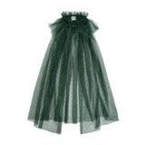 Emerald Rhinestone Christmas Cape