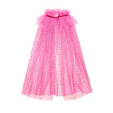 Raspberry Rhinestone Cape