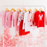Merry and Bright Patch Christmas Sweatshirt - Pink