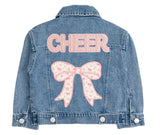 Cheer Bow Patch Denim Jacket