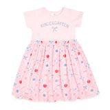 Back To School Trellis Kindergarten Short Sleeve Tutu Dress