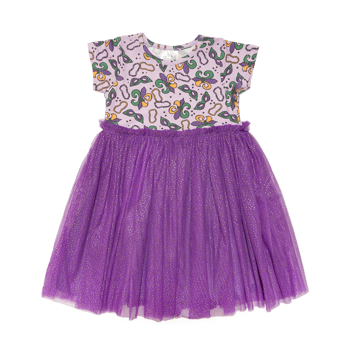 mardi gras purple dress Mardi Gras Short Sleeve Tutu Dress – Sweet Wink