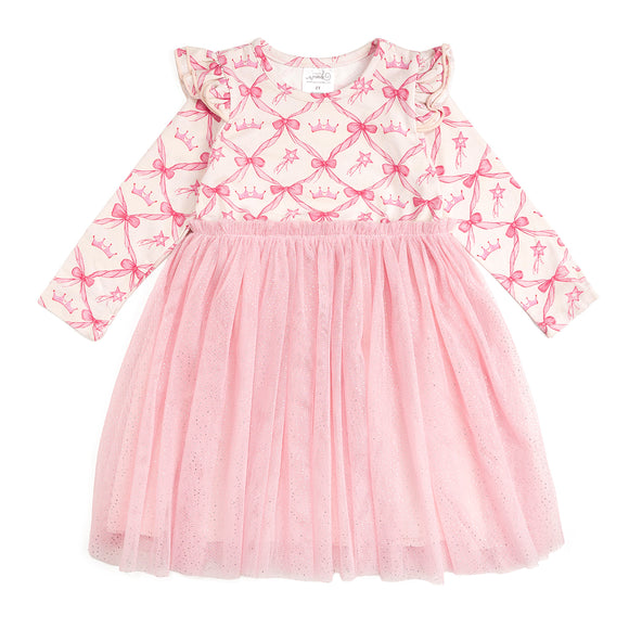 Princess Coquette Long Sleeve Tutu Dress
