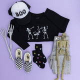 Boo Drip Halloween Trucker Hat - Black/White