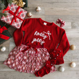 Christmas Plaid Layered Bow Clip