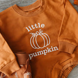 Little Pumpkin Long Sleeve Romper