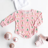 Nutcracker Trellis Christmas Long Sleeve Romper - Ballet
