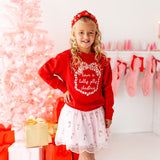Holly Jolly Christmas Sequin Bow Patch Sweatshirt