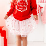 Holly Jolly Christmas Sequin Bow Patch Sweatshirt