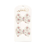 Coquette Rose Tulle Bow Clip Set