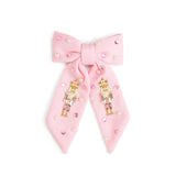 Nutcracker Christmas Gemstone Clip