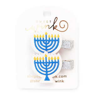 Menorah Hanukkah Clip Set