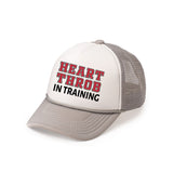 Heart Throb in Training Valentine's Day Trucker Hat - Gray/White