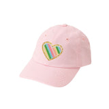 Rainbow Heart Patch Baseball Hat