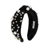 Black Pearl Gemstone Headband