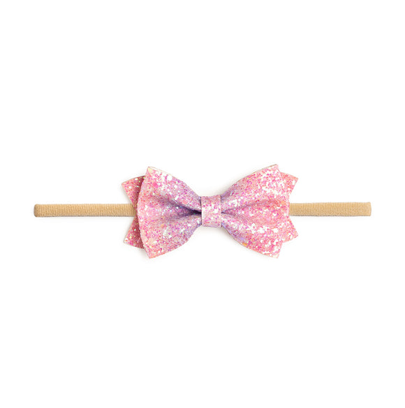 Pink Dream Bow Baby Headband