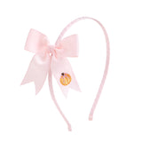 Pumpkin Embroidered Bow Headband