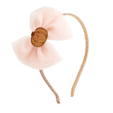 Pumpkin Tulle Bow Headband