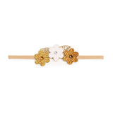 Boho Floral Glitter Baby Headband