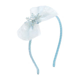 Glitter Snowflake Bow Headband