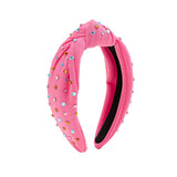 Raspberry Rhinestone Headband