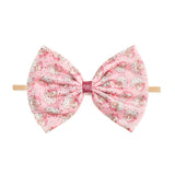 Retro Santa Christmas Tulle Bow Baby Headband