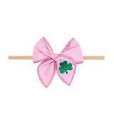 Shamrock St. Patrick's Day Coquette Bow Baby Headband
