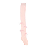 Blush Velvet Bow Tights