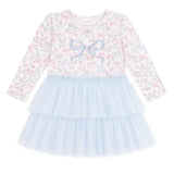 Bow & Bloom Long Sleeve Tutu Dress