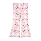 Bat And Ghost Trellis Halloween Flare Legging