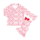 Candy Cane Scallop Christmas Lounge Set